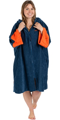 2026 Dryrobe Håndklædekåbe Med Hætte Og Lynlås Til Voksne FZORGTWLDSB Deep Sea Blue