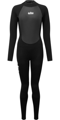 2025 Gill Kvinders Pursuit 4/3mm Back Zip Våddragt 5029W - Black