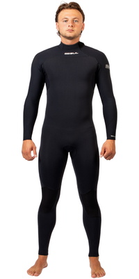 2026 Gul Yulex Flexor 4/3mm Back Zip Våddragt FX1217 - Til Mænd Black