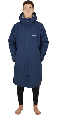 2026 Gul Revorobe Langærmet Morgenkåbe AC0135-C6 - Navy /... Grey