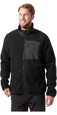 2025 Helly Hansen Herre Panorama Pile Fleece Block Jakke 49460 - Black