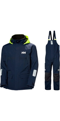 2026 Helly Hansen Herre Pier 4.0 Jakke Og Pier 4.0 Sejldragt Med Seler HHMPJAPBBN - Navy