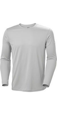 2026 Helly Hansen Herre Tech Crew Langærmet 2.0 49582 - Grey Fog