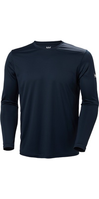 2026 Helly Hansen Herre Tech Crew Langærmet Top 2.0 49582 - Navy