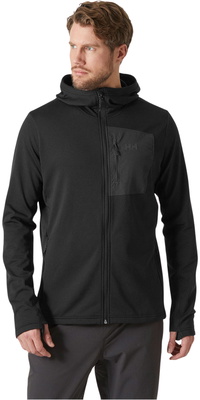 2026 Helly Hansen Versalite Hooded Fleece Jacket 49547 - Til Mænd Black
