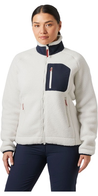 2025 Helly Hansen Dame Imperial Pile Fleece Block Jakke 49468 - Snow