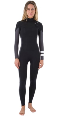 2026 Hurley Advant 3/2mm Chest Zip Våddragt Til Kvinder WFS0013302 -.. Black