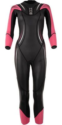 2026 Huub Kvinders Surface-svømmedragt SURFWHU - Black / Fluo Pink