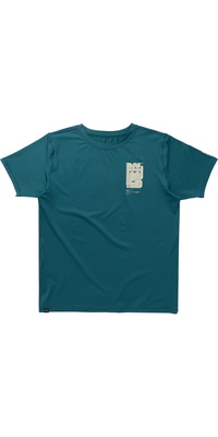 2026 Mystic Mens Boarding Short Sleeve Lycra Vest 35001.250761 - Teal