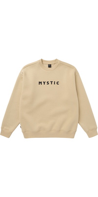 2025 Mystic Herre Brand Crew Sweatshirt 35104.250135 - Pale Khaki