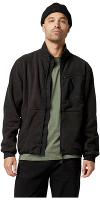 2026 Mystic Herre DTS Fleece Lynlås Gennemgående Sweat 35104.260100 - Black
