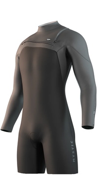 2026 Mystic Mens Motion 3/2mm Longarm Front Zip Shorty Våddragt 35000.250013 - Black
