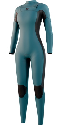 2026 Mystic Womens Haven 4/3mm Chest Zip Våddragt 35000.250046 - Teal