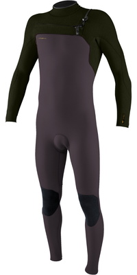 2025 ONeill Herre Hyperfreak 4/3+mm Chest Zip Våddragt 5344 - Arabica / Ranger