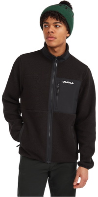 2025 O'Neill Herre Must-Have Fleece Med Høj Luv Og Lynlås 2350133 - Black Out