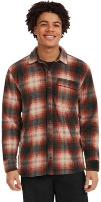 2025 ONeill ORiginals Superfleece-skjorte Til Mænd 2350137 - Bonfire Check