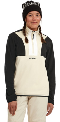 2025 O'Neill Dame FWC'Cruz Triple Polartec Halv Lynlås Fleece 1350080 - Black Out Colour Block