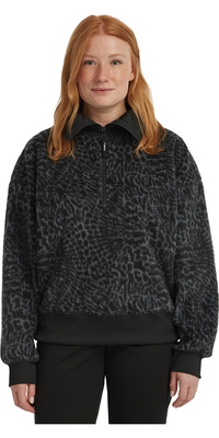 2025 ONeill Must-have-trøje Til Kvinder Med Halv Lynlås Fleece 1350089 - Black Animalica