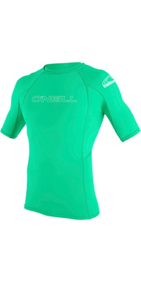 2026 Oneill Ungdom Grundlæggende Skins Kortærmet Lycra Vest 3345 - Light Aqua