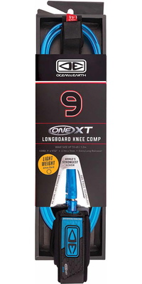 2025 Ocean And Earth 9’0 Enkelt-Xt Langt Longboard Knæ Comp Leash LK90XTBLU - Blue