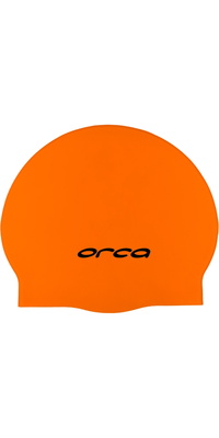 2026 Orca Silikone Svømmehætte Dva00050 - Orange