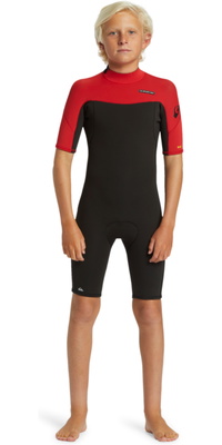2026 Quiksilver Junior Everyday Sessions 2/ 2mm Back Zip Shorty Våddragt EQBW503025 -.. High Risk Red