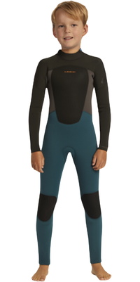 2026 Quiksilver Toddler Prologue 3/2mm Back Zip Våddragt EQKW103015 - Midnight Turquoise