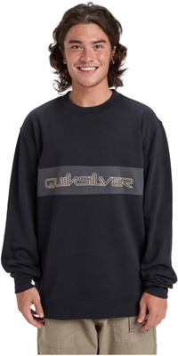 2025 Quiksilver Herre CB Crewneck Fleece EQYFT05152 - Black