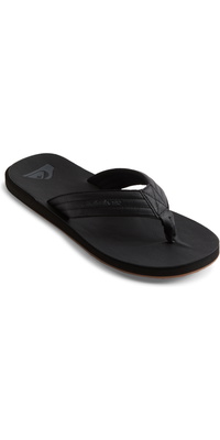 2025 Quiksilver Carver Nubuck-sandaler Til Mænd AQYL100623 - Solid Black