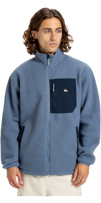 2025 Quiksilver Herre Clean Coast Full Zip Fleece EQYPF03066 - China Blue