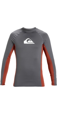 2025 Quiksilver Herre Everyday Comp Langærmet Lycravest AQYWR03142 - Iron Gate