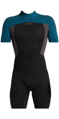 2026 Quiksilver Mens Prologue 2/ 2mm Back Zip Shorty Wetsuit EQYW503038 -.. Midnight Turquoise
