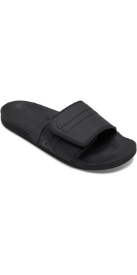 2026 Quiksilver Herre Rivi Slide Adjust Sliders AQYL101038 - Black / Grå / Black
