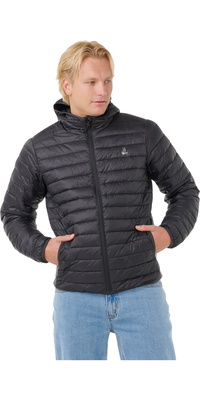 2025 Rip Curl Herre Anti Series Search Puffer Hætte 023MJA - Black