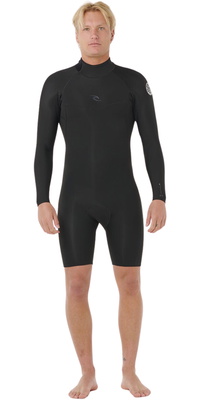 2026 Rip Curl Herre Dawn Patrol 2mm Back Zip Langærmet Flyverdragt Våddragt 11SMSP - Black