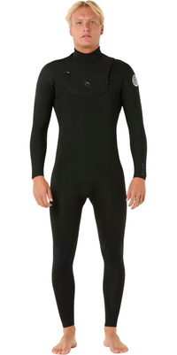 2026 Rip Curl Herre Dawn Patrol 5/3mm Chest Zip Våddragt 16PMFS - Black