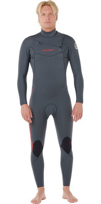 2026 Rip Curl Dawn Patrol Pro 3/2mm Chest Zip Våddragt 16XMFS - Til Mænd Red