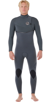 2026 Rip Curl E-Bomb 4/3mm Zip Free Våddragt 17MMFS - Til Mænd Iron