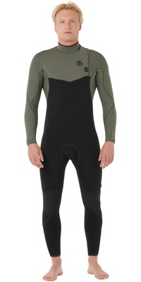 2026 Rip Curl Flashbomb Pro 5/3mm Zip Free Våddragt 17EMFS - Til Mænd Deep Cactus