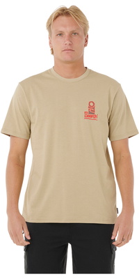 2025 Rip Curl Herre Vaporcool Search Stack T-shirt 0K5MTE - Khaki Rock