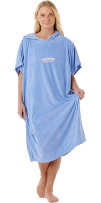 2026 Rip Curl Dame Classic Surf Håndklæde Med Hætte 00ZWTO - Blue