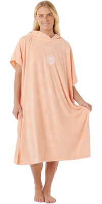 2026 Rip Curl Dame Classic Surf Håndklæde Med Hætte 00ZWTO - Bright Peach
