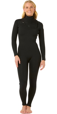 2026 Rip Curl Womens Dawn Patrol 5/3mm Chest Zip Wetsuit 15ZWFS -.. Black