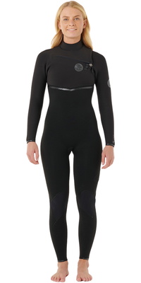 2026 Rip Curl Dame E-Bomb 3/2mm Chest Zip Våddragt 16RWFS -.. Black