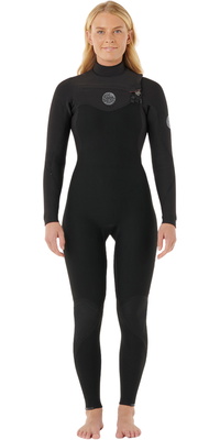 2026 Rip Curl Dame Flashbomb 5/3mm Chest Zip Våddragt 16HWFS -.. Black