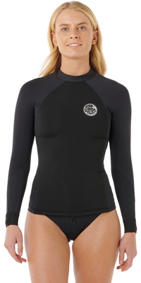 2026 Rip Curl Womens Flashbomb Neopren Poly Long Sleeve Top 11CWWJ - Black