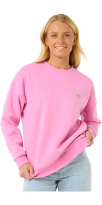 2025 Rip Curl Dame Hibiscus Diamond Heritage Crew 083WFL - Pink