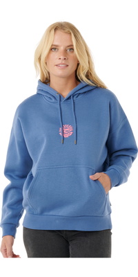 2025 Rip Curl Dame Icons Of Surf Heritage Hættetrøje 06NWFL - Moonlight Blue