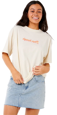 2025 Rip Curl Dame Neon Isles Heritage T-shirt 0IHWTE - Bone