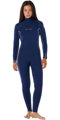 2025 Rip Curl Steph Gilmore Dawn Patrol 3/2mm Chest Zip Våddragt Til Kvinder 16YWFS - Navy